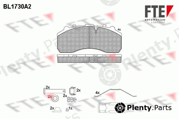 FTE BL1730A2 — Brake Pad Set, disc brake