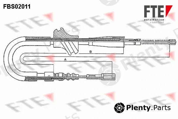 FTE FBS02011 — Cable Pull, parking brake