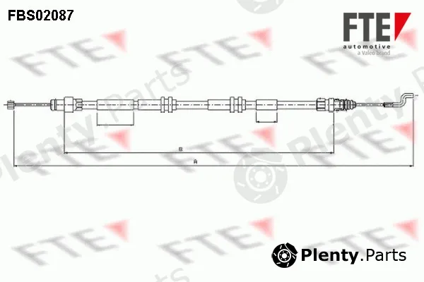 FTE 9250087 — Cable Pull, parking brake