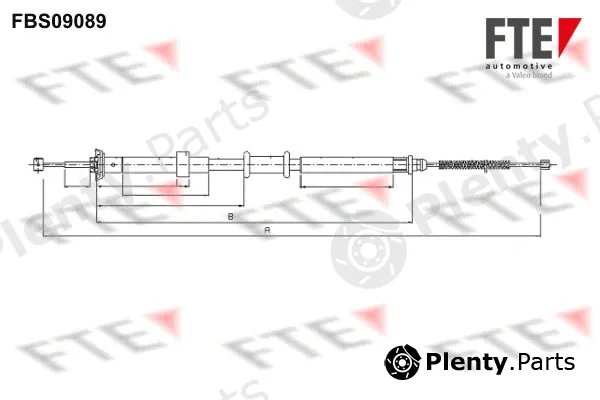 FTE FBS09089 — Cable Pull, parking brake