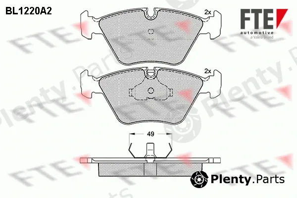 FTE BL1220A2 — Brake Pad Set, disc brake