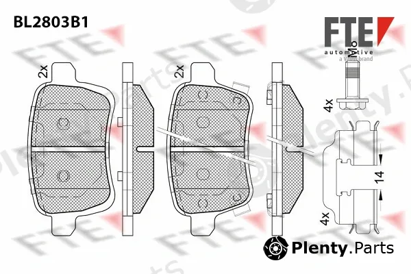 FTE 9011097 — Brake Pad Set, disc brake