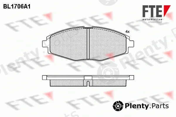 FTE BL1706A1 — Brake Pad Set, disc brake