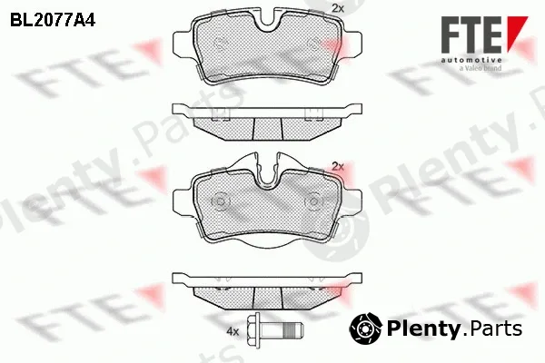 FTE 9010661 — Brake Pad Set, disc brake
