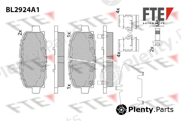 FTE 9011167 — Brake Pad Set, disc brake