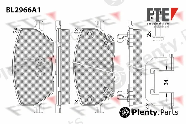 FTE 9011210 — Brake Pad Set, disc brake