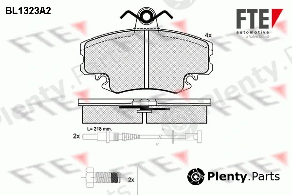 FTE 9010110 — Brake Pad Set, disc brake