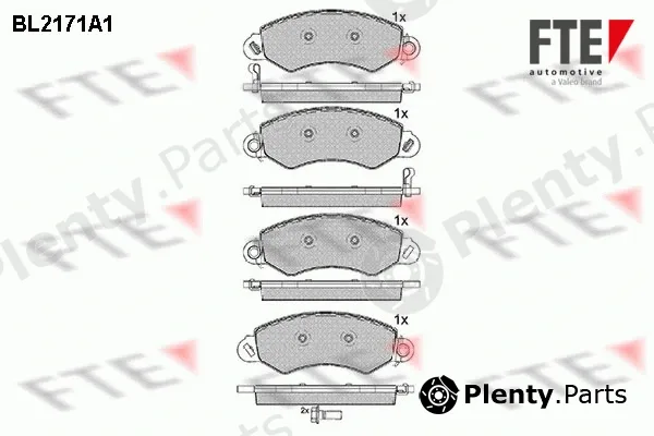 FTE BL2171A1 — Brake Pad Set, disc brake