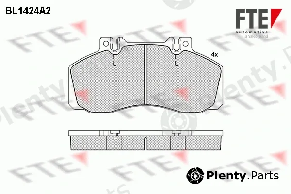 FTE 9500011 — Brake Pad Set, disc brake