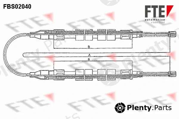 FTE 9250047 — Cable Pull, parking brake
