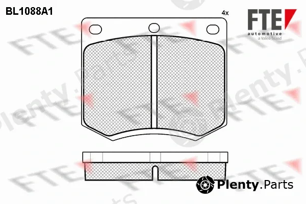 FTE BL1088A1 — Brake Pad Set, disc brake