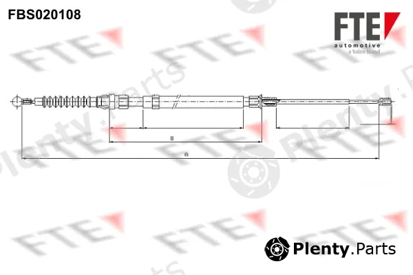 FTE FBS020108 — Cable Pull, parking brake
