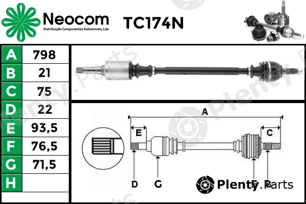 Neocom TC174N — Drive Shaft