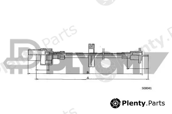Plyom P761337 — Speedometer Cable