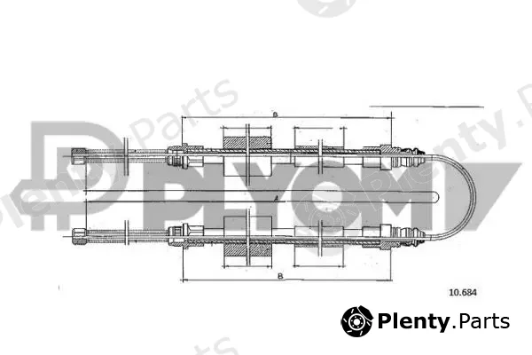 Plyom P765787 — Cable Pull, parking brake