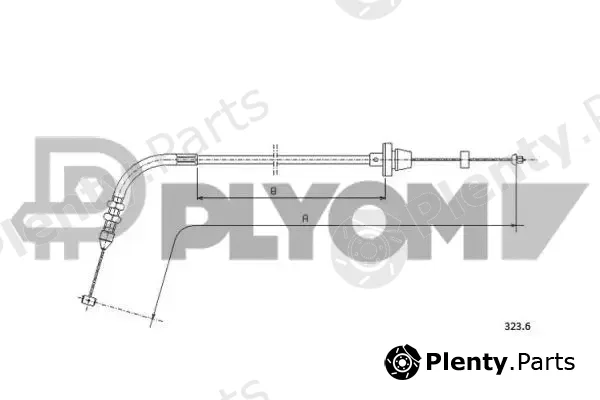 Plyom P761182 — Accelerator Cable