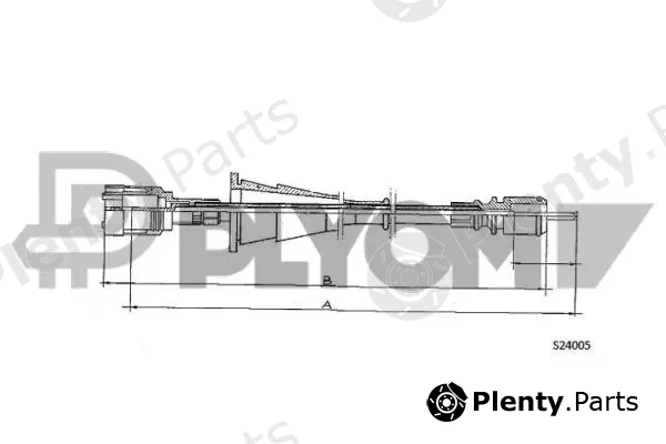 Plyom P762334 — Speedometer Cable