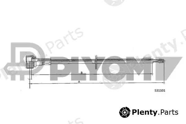 Plyom P762975 — Speedometer Cable