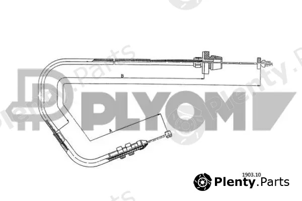 Plyom P761154 — Accelerator Cable