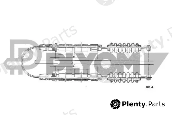 Plyom P760958 — Cable Pull, parking brake
