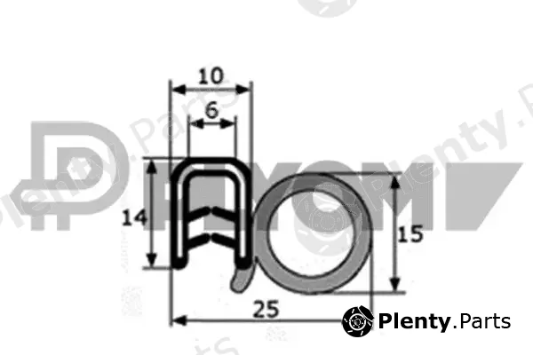 Plyom P021004 — Door Seal