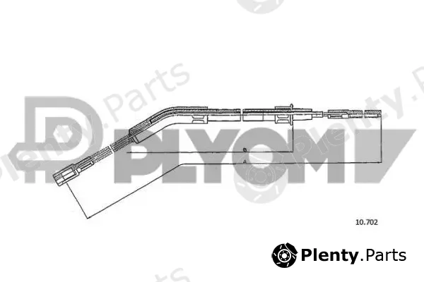 Plyom P762990 — Cable Pull, parking brake