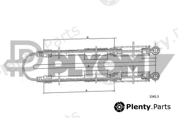 Plyom P760957 — Cable Pull, parking brake