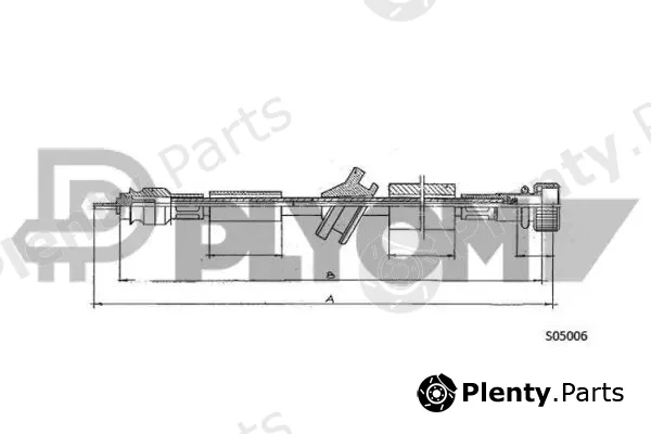 Plyom P766216 — Speedometer Cable
