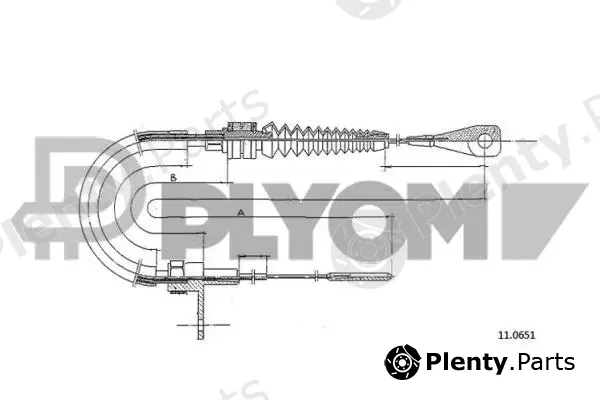 Plyom P465720 — Accelerator Cable