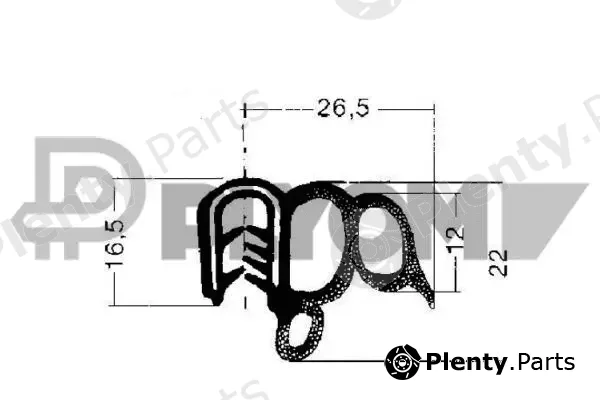 Plyom P011018 — Door Seal