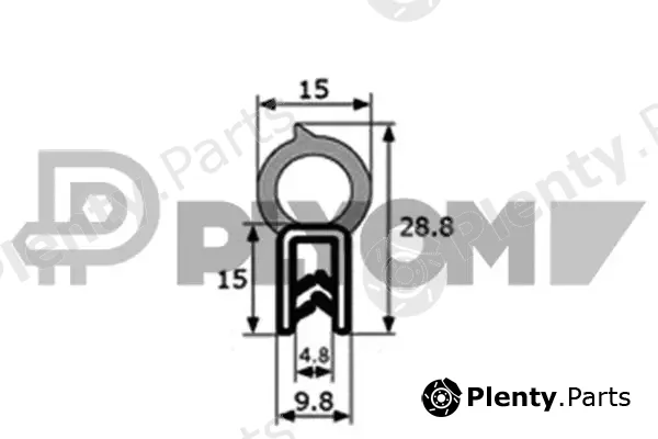 Plyom P011002 — Door Seal