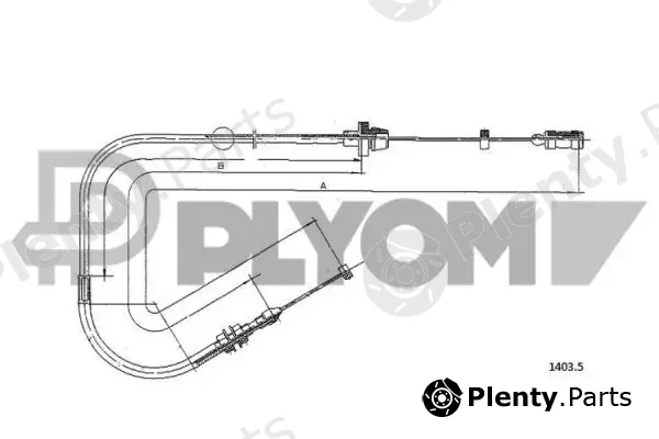 Plyom P018975 — Accelerator Cable