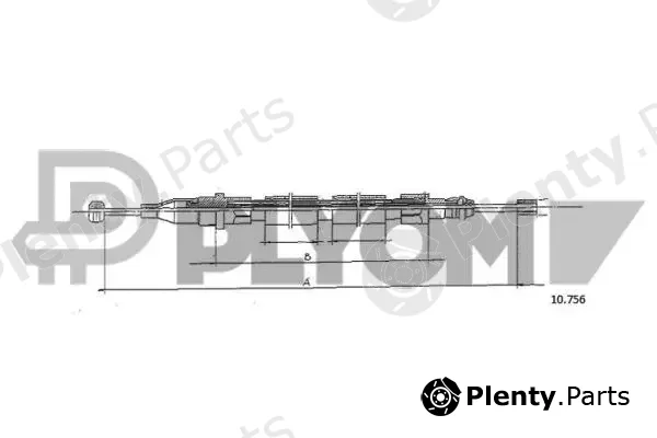 Plyom P765976 — Cable Pull, parking brake