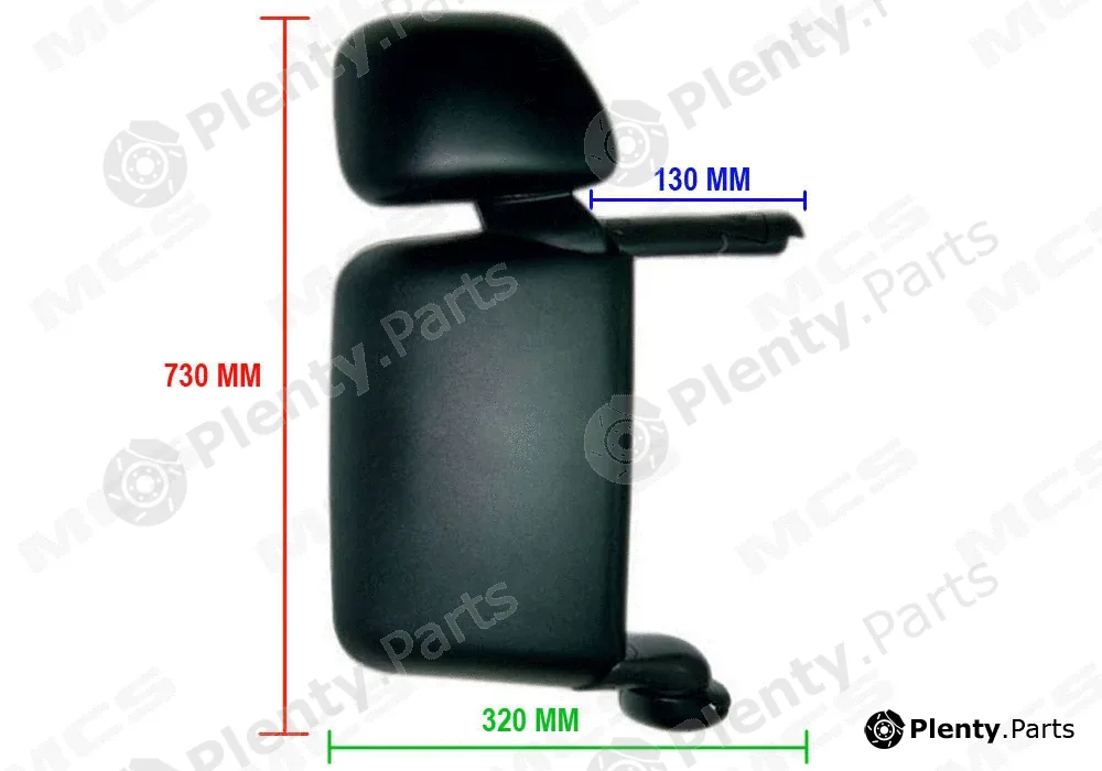 MCS 333428 — Exterior Mirror, driver cab