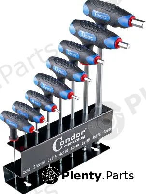 Condor werkzeug 1119-2 — Screwdriver Bit Set Ball End T-Handle Key Set