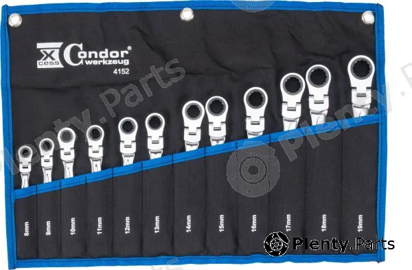 Condor werkzeug 4152 — Ratchet Ring Open-ended Spanner Set Ratchet Spanner Set