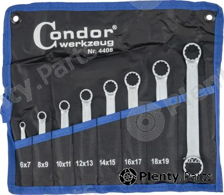 Condor werkzeug 4408 — Double Ring Spanner Set Double Ended Ring Spanner Set