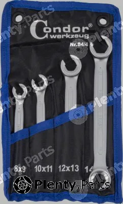 Condor werkzeug 84-4 — Double Ring Spanner Set Flare Nut Spanner Set