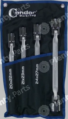 Condor werkzeug 132-4 — Double Articulated Wrench Set Double Flexible Head Wrench Set