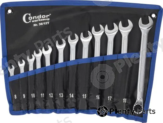 Condor werkzeug 36-12T — Spanner Set, ring/open ended Combination Spanner Set