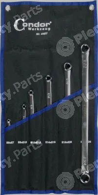 Condor werkzeug 4407 — Double Ring Spanner Set Double Ended Ring Spanner Set