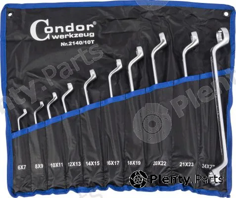 Condor werkzeug 2140-10T — Double Ring Spanner Set Double Ended Ring Spanner Set