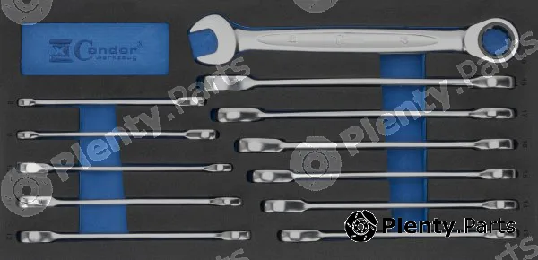 Condor werkzeug 7380 — Ratchet Ring Open-ended Spanner Set Ratchet Spanner Set in Foam