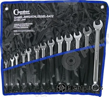 Condor werkzeug 4413 — Spanner Set, ring/open ended Combination Spanner Set