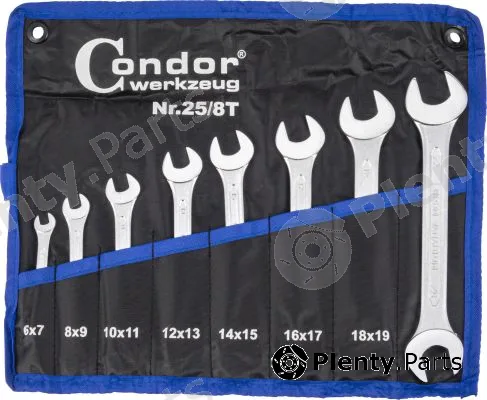 Condor werkzeug 25-8T — Open-end Spanner Set Double Ended Open Jaw Spanner Set