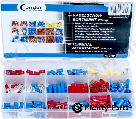 Condor werkzeug 3160 — Assortment, cable protection Terminal Assortment