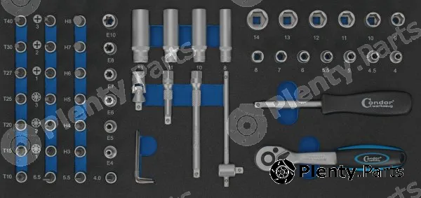 Condor werkzeug 7114 — Socket Wrench Set Socket Set in Foam