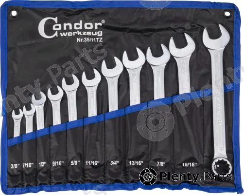 Condor werkzeug 35-11TZ — Spanner Set, ring/open ended Combination Spanner Set