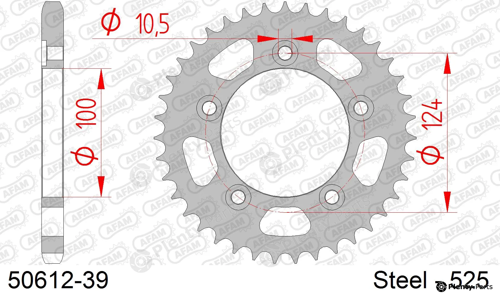 Afam 50612-39 — Chain Sprocket