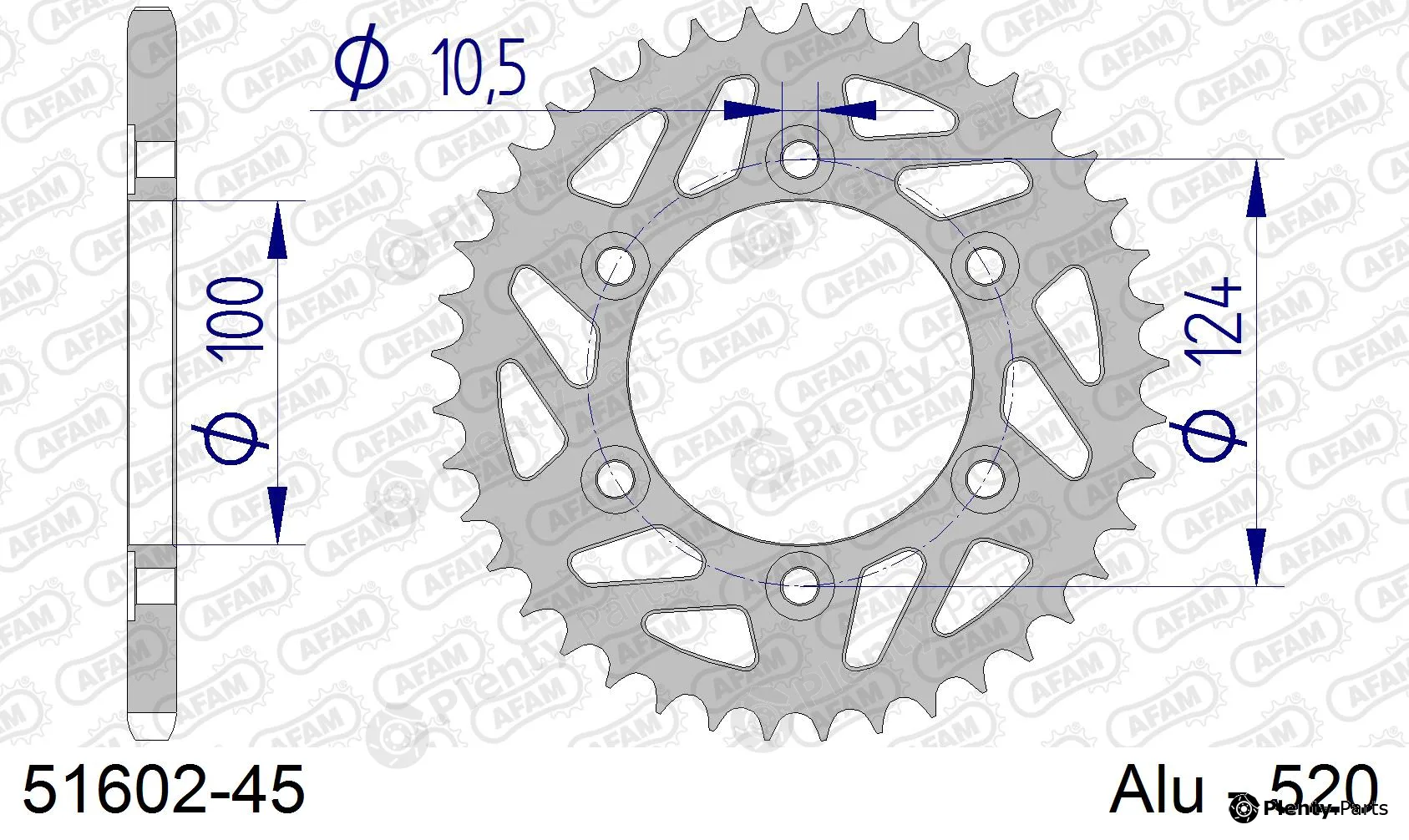 Afam 51602-45 — Chain Sprocket
